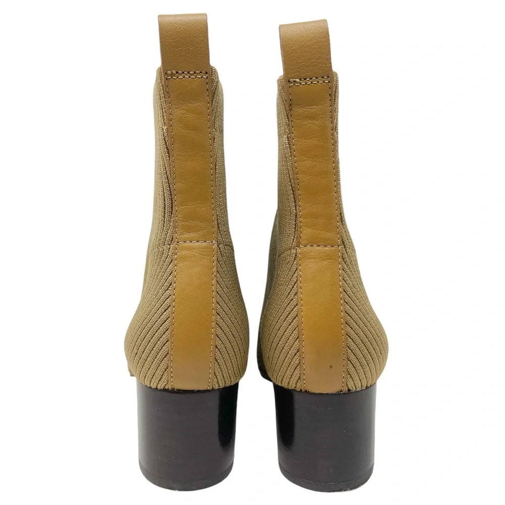 Everlane The Glove Boot Ribbed Sock Ankle Bootie Women’s 8.5 Tumbleweed Yellow - Picture 9 of 12